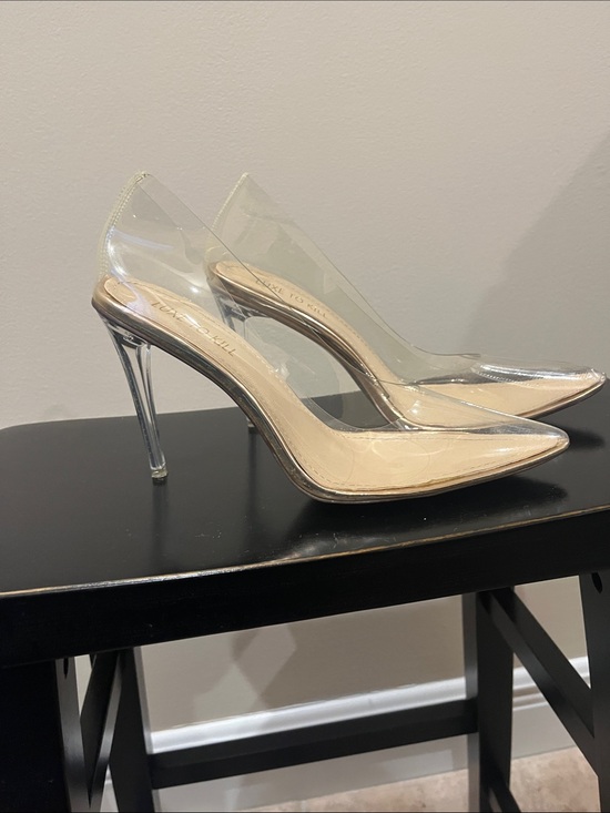 Luxe To Kill Shoes - Luxe To Kill London Clear Pointed-Toe Stilettos with Nude Insole